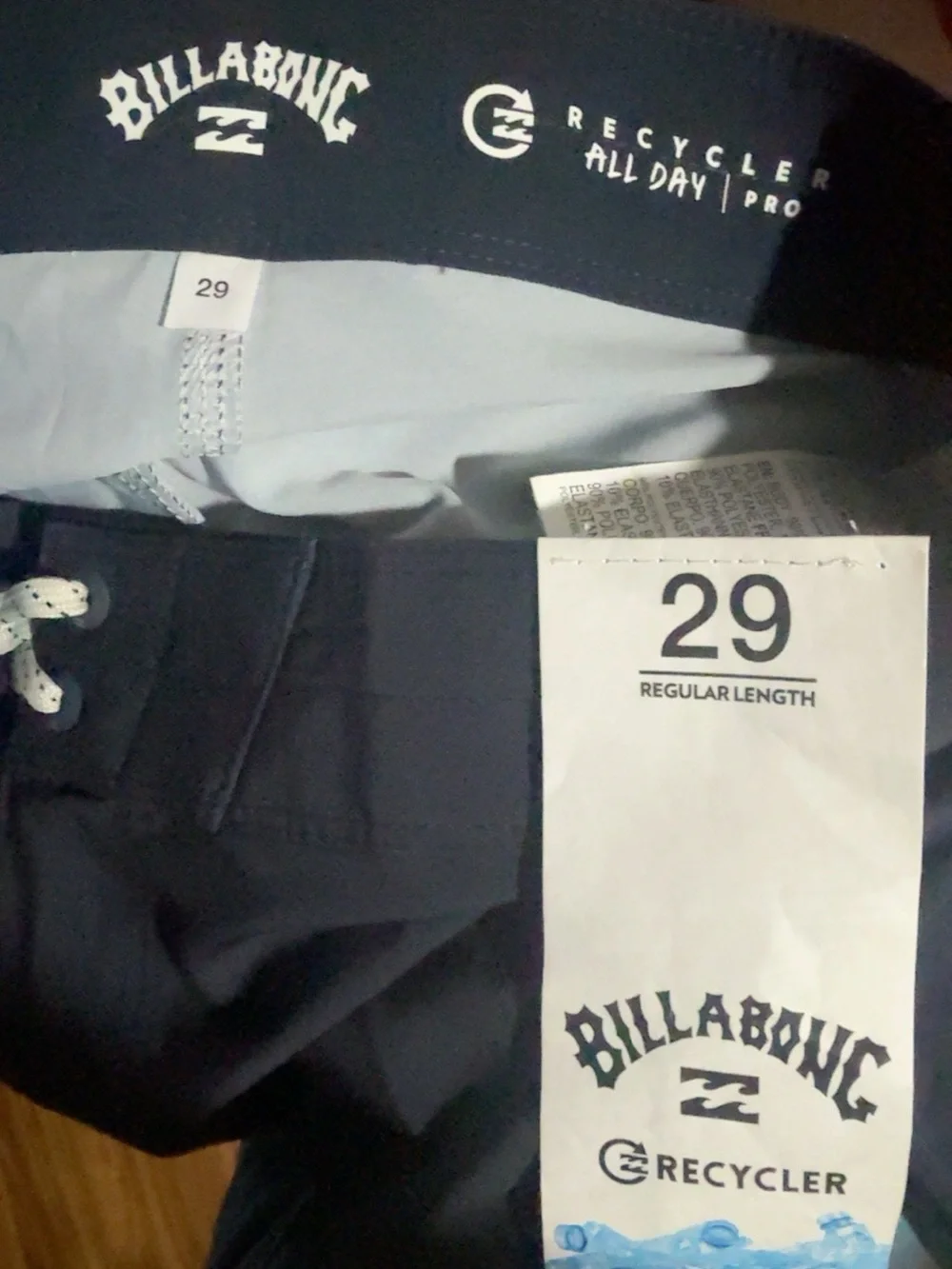 Billabong Recycler All Day Pro Boardshorts Men’s 29 Blue Stripe NWT